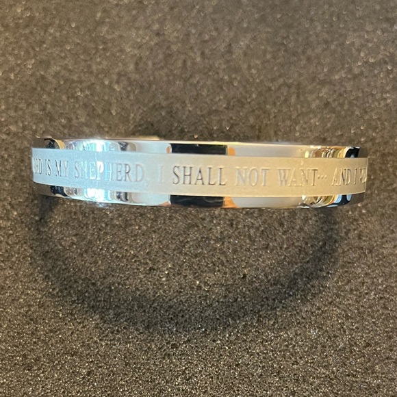 Jewelry - Bangle Bracelet engraved with Psalm 23:1,6